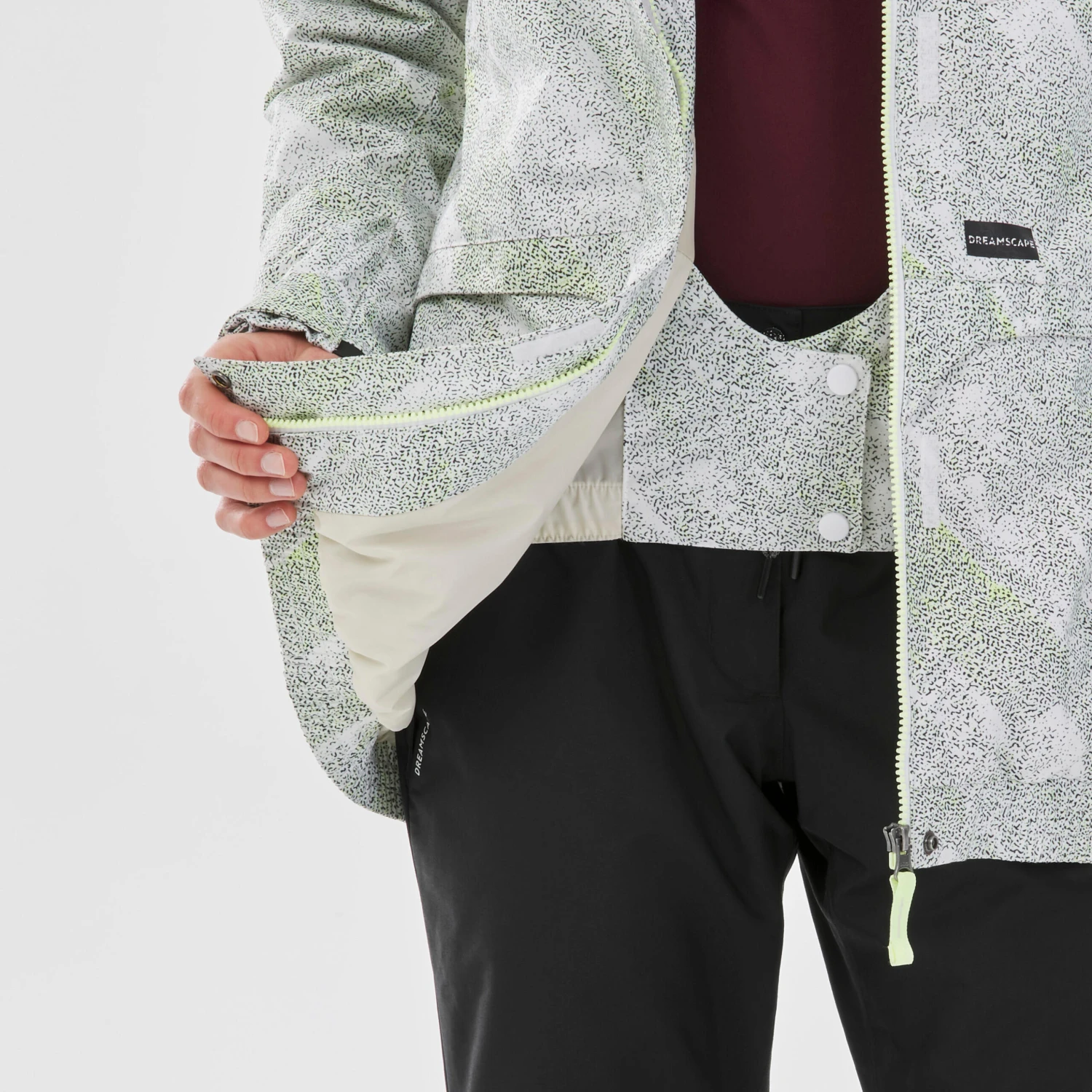 Women Snowboard And Ski Jacket SNB JKT 100 - Image 10