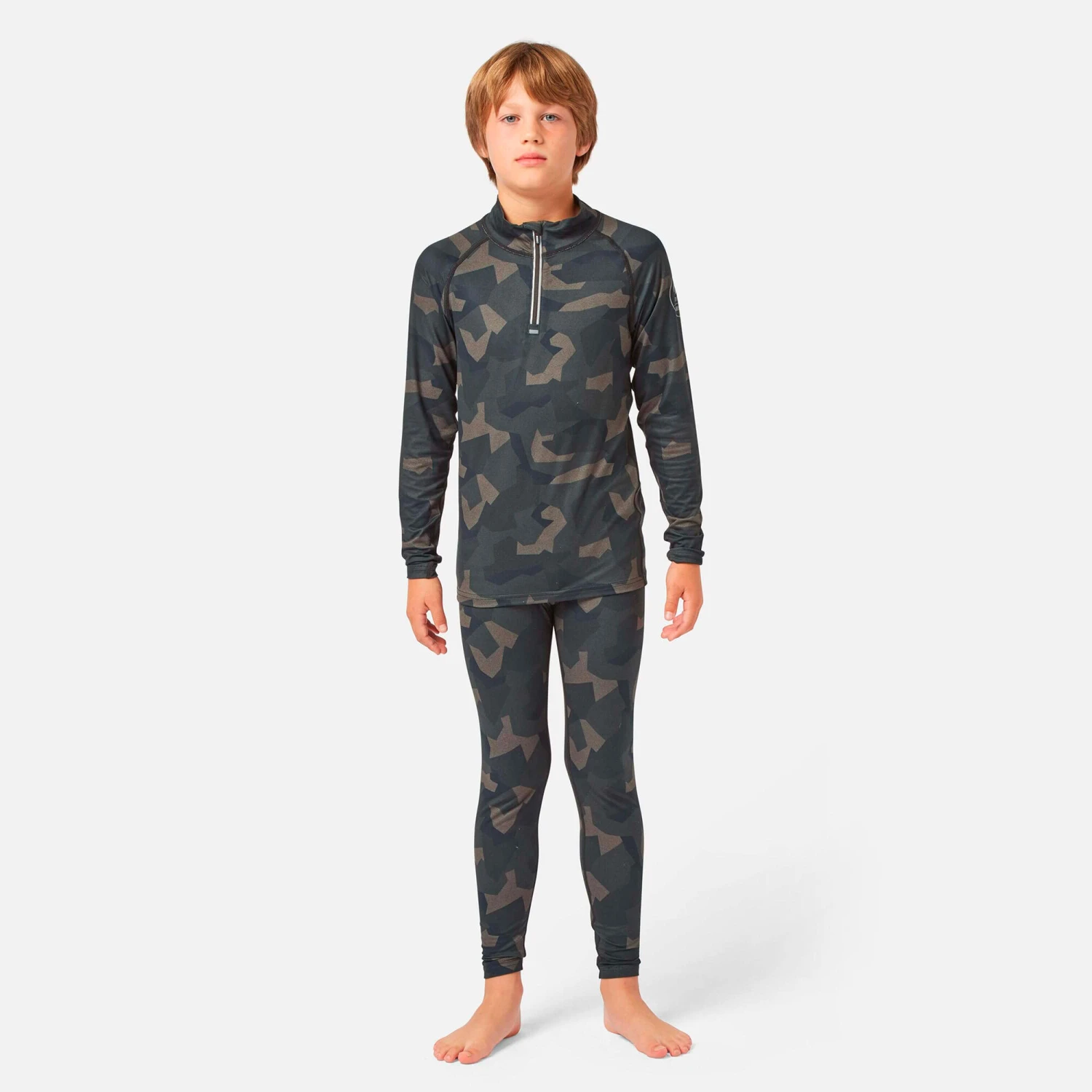 Bodyfit Limited Edition Zip Neck Forest Geo Camo - Image 2