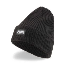 Unisex Adult Ribbed Cuff Classic Beanie (Puma Black)