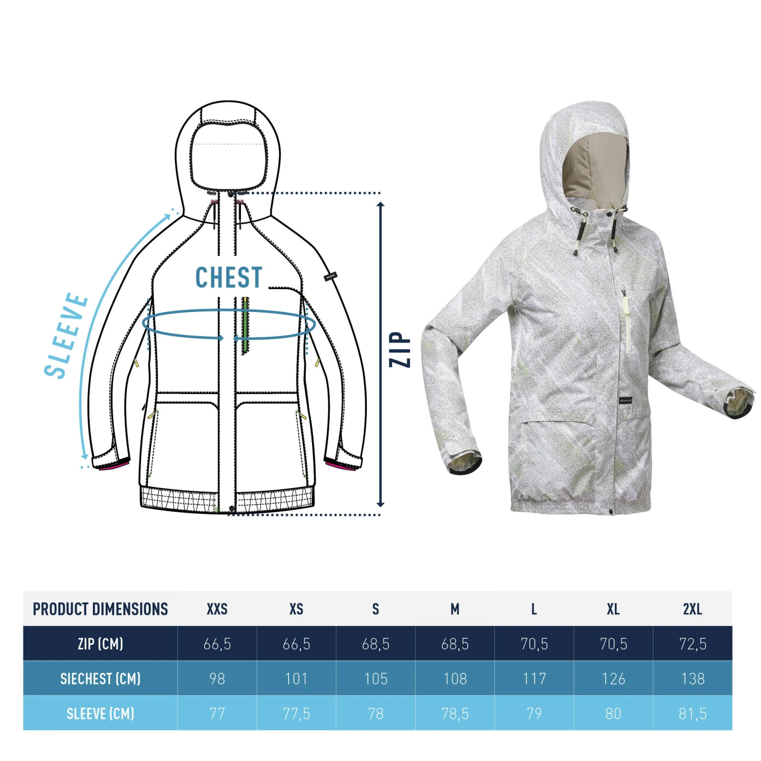 Women Snowboard And Ski Jacket SNB JKT 100 - Image 13