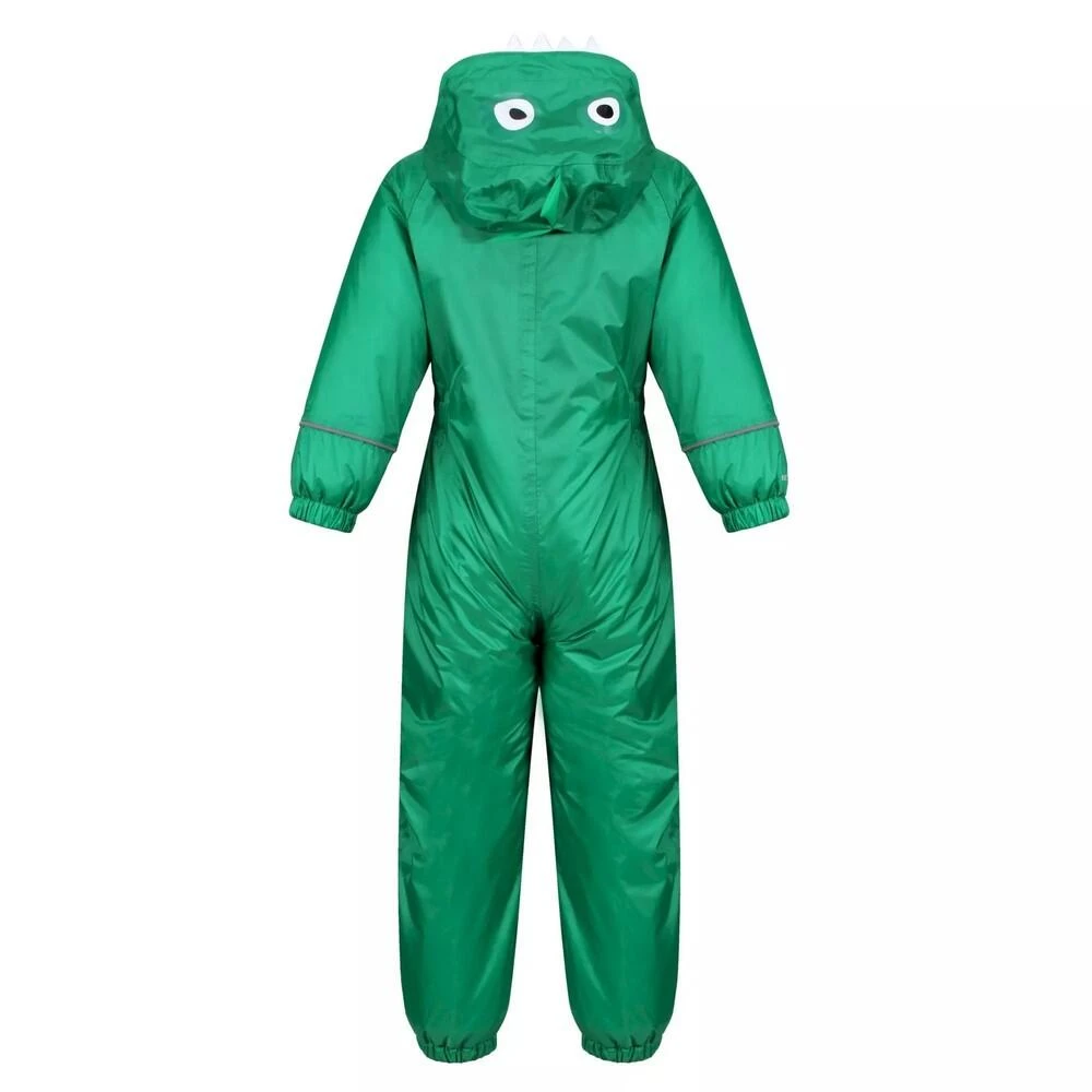Regatta Childrens/Kids Mudplay Peppa Pig Dinosaur Puddle Suit (Jellybean Green) - Image 2