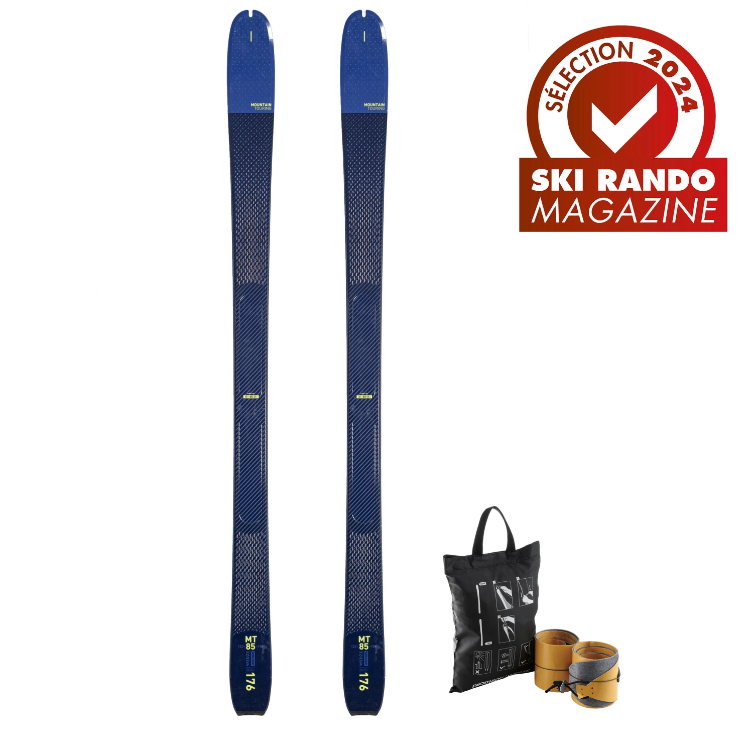 WEDZE TOURING SKI - MT85 + SKINS