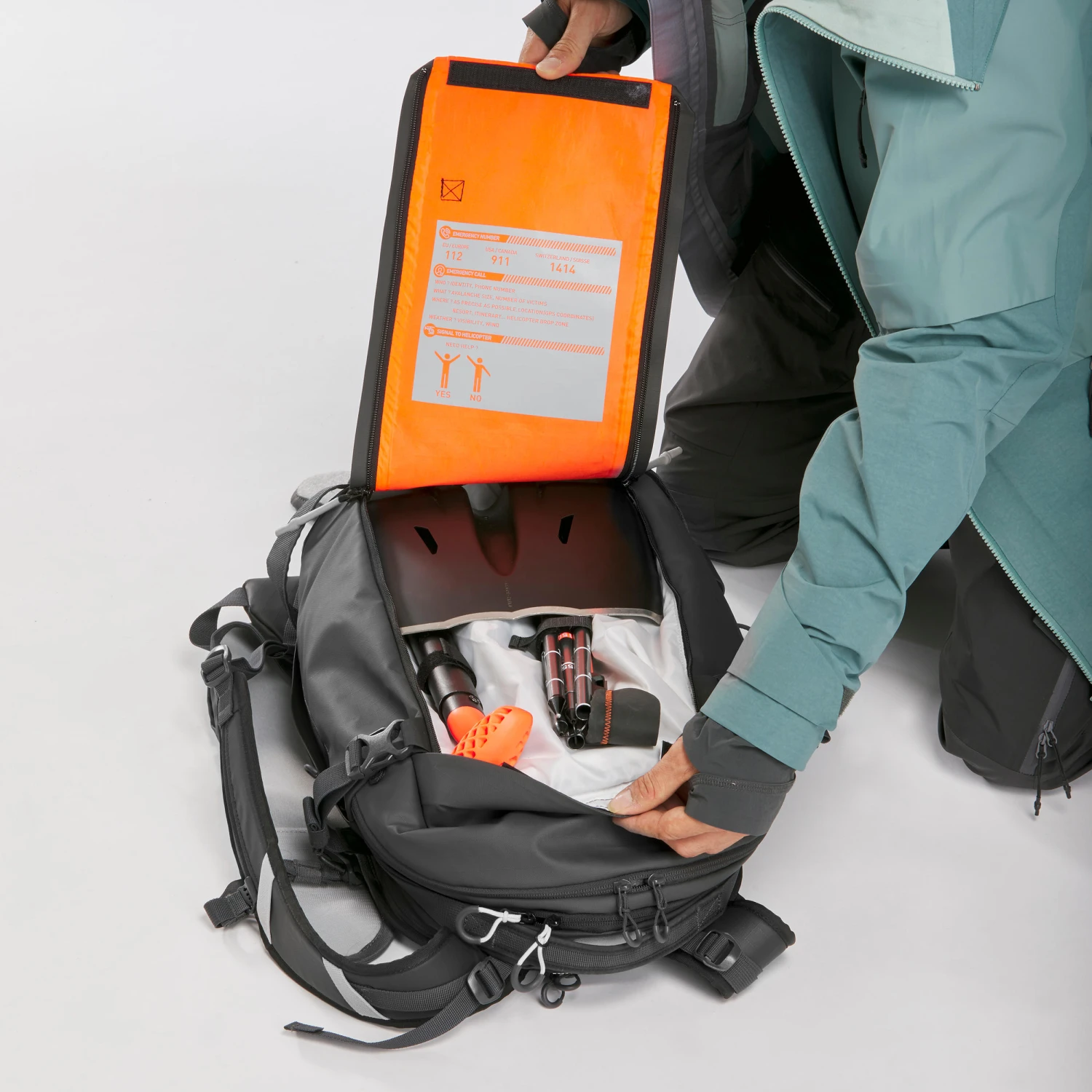 WEDZE Ski Snowboard Freeride Backpack – FR500 DEFENSE L/XL - Image 8