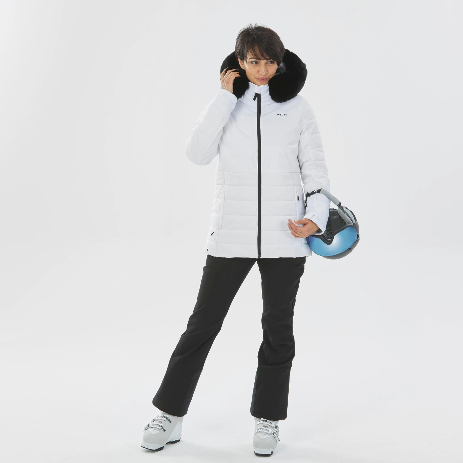 WEDZE Women's Mid-Length Warm Ski Jacket 100 - Image 5