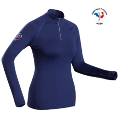 WEDZE Women's Ski Base Layer 500 FFS 1/2 Zip Top