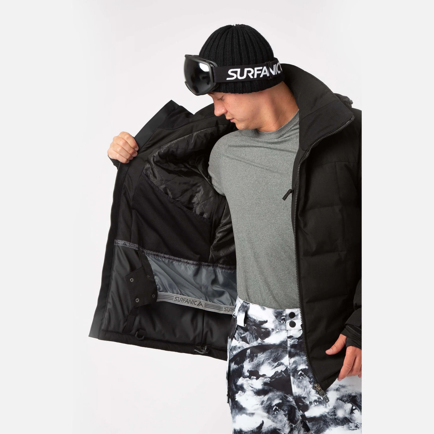 Burnout Surftex Jacket Black - Image 3