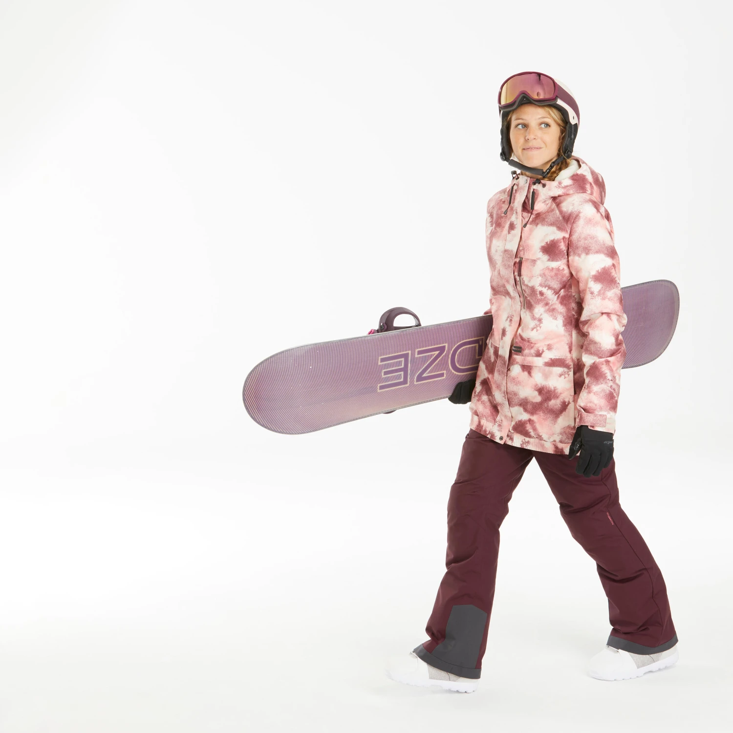 Women Snowboard And Ski Jacket SNB JKT 100 - Image 17