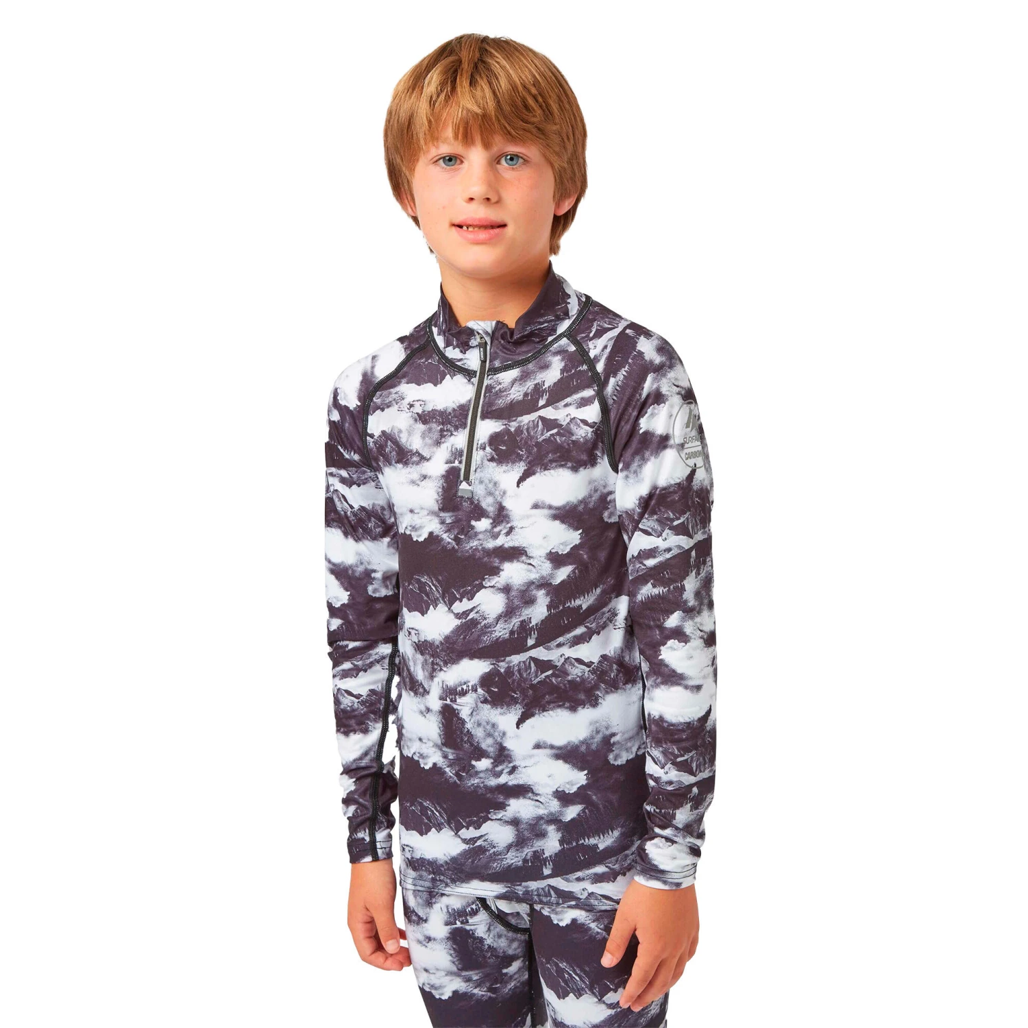 Bodyfit Limited Edition Zip Neck Forest Geo Camo - Image 5