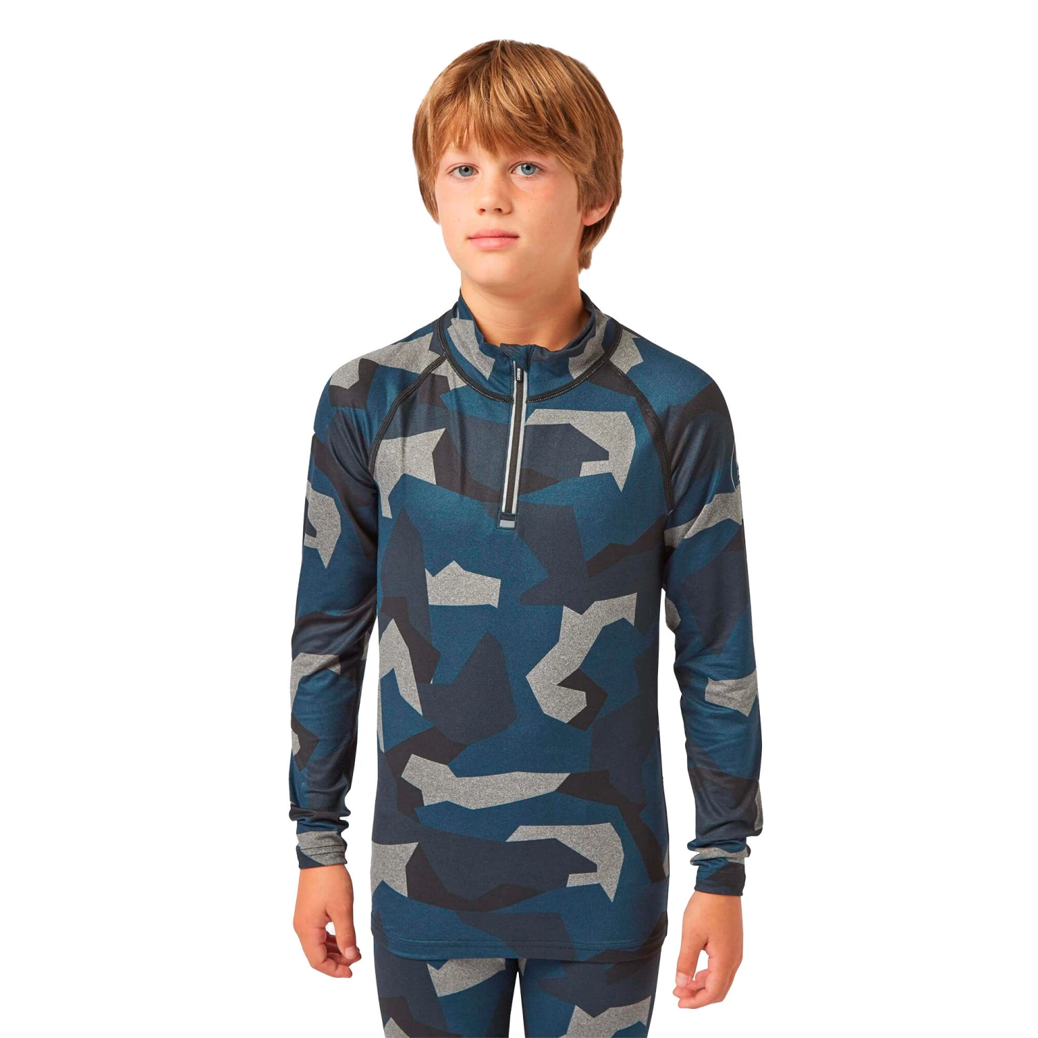 Bodyfit Limited Edition Zip Neck Forest Geo Camo - Image 12