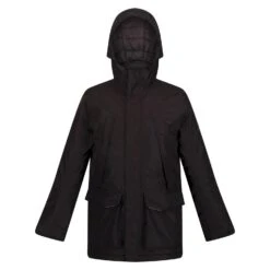 Regatta Childrens/Kids Paddrick Waterproof Parka (Black)