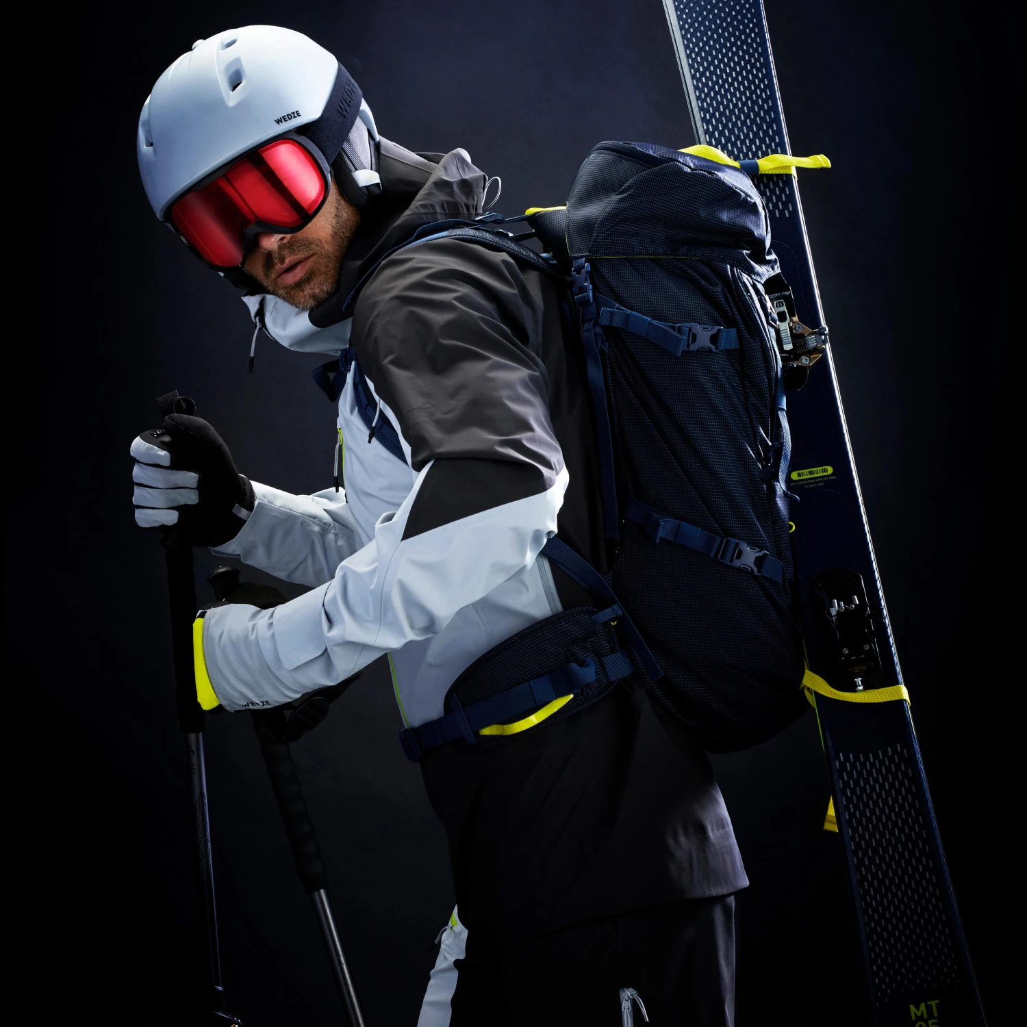 WEDZE TOURING SKI - MT85 + SKINS - Image 12