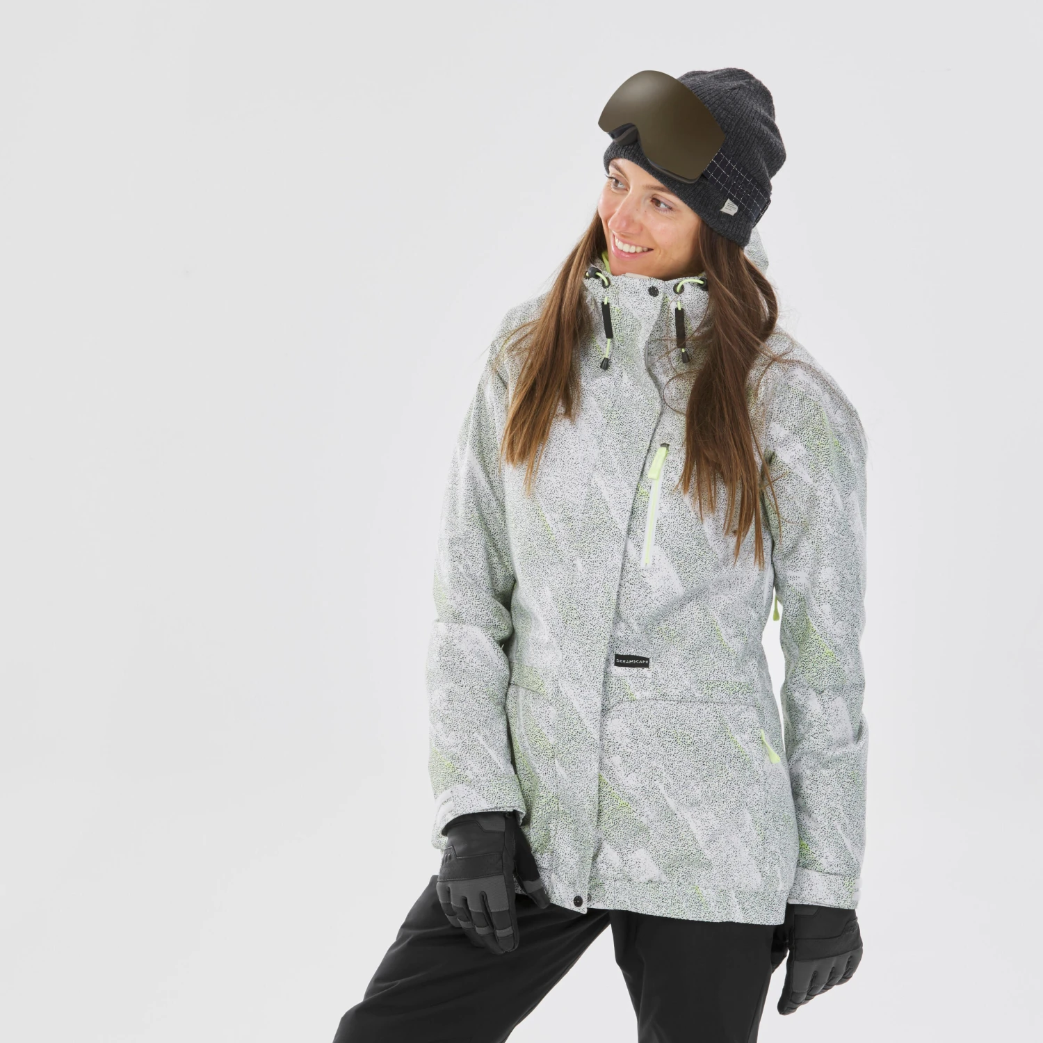 Women Snowboard And Ski Jacket SNB JKT 100