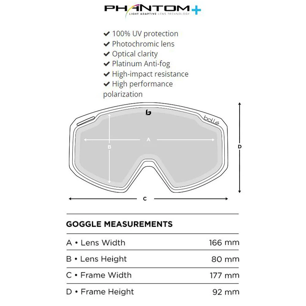 BOLLE Y7 OTG SNOW GOGGLES - Image 3