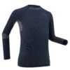 WEDZE KIDS' SKI BASE LAYER TOP - BL 500 I-SOFT SEAMLESS