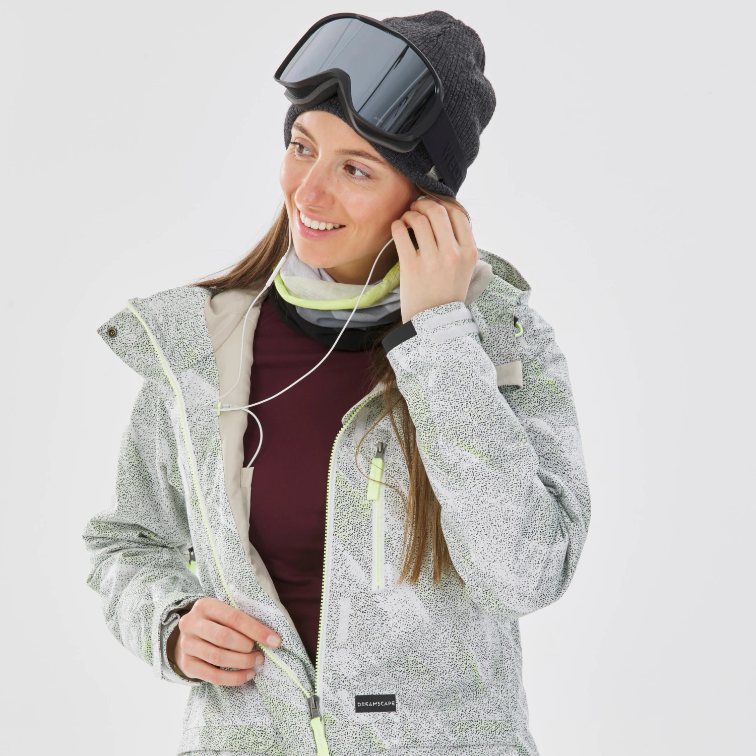 Women Snowboard And Ski Jacket SNB JKT 100 - Image 11